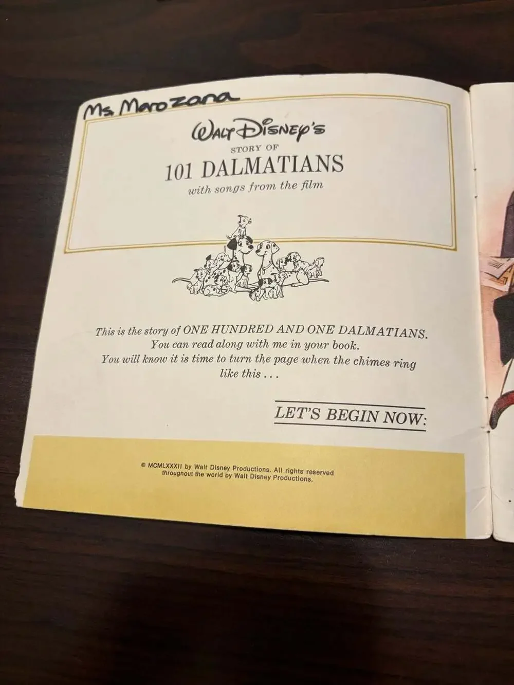 Set of 6 Vintage Walt Disney Read-Along Books